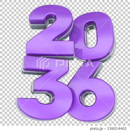 number set of number 2036, 3d render 3d number set of number 2036, 3d render 3d 136014402
