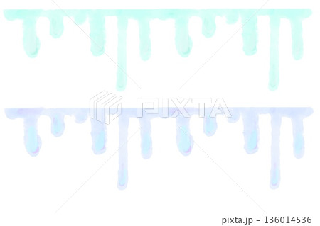 垂れた水滴のラインあしらい 垂れた水滴のラインあしらい 136014536
