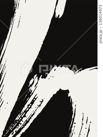 Japanese White Ink Brush Stroke Vector Banner Japanese White Ink Brush Stroke Vector Banner 136014973