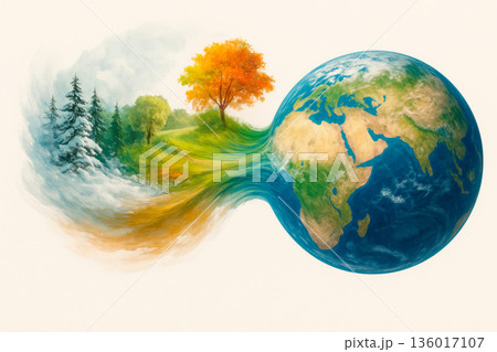 Planet Earth and the change of seasons. Planet Earth and the change of seasons. 136017107