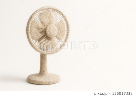 Table felt fan on a light background. Space for text. Table felt fan on a light background. Space for text. 136017335