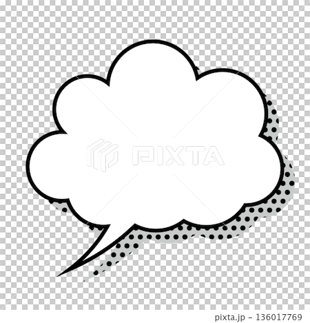 簡單的語音氣泡圖-蓬鬆 136017769