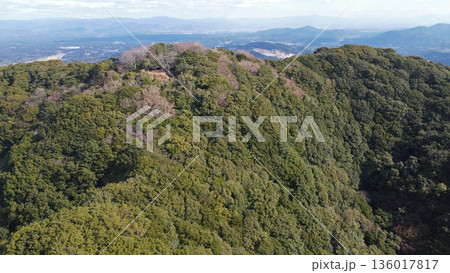 小岱山山頂のドローン空撮 136017817