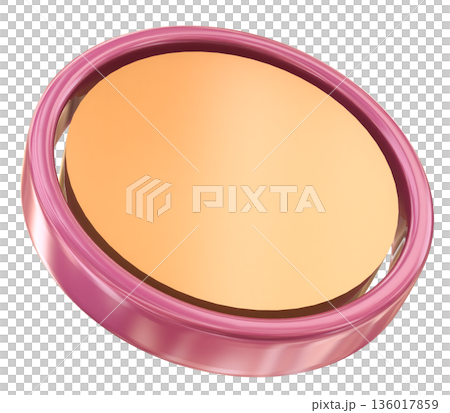 pink powder box isolated on white background pink powder box isolated on white background 136017859