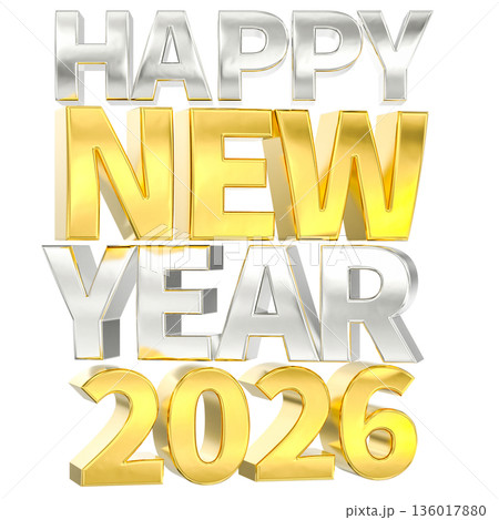 3d happy new year2026 3d happy new year2026 136017880