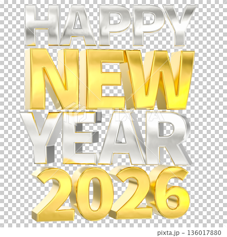 3d happy new year2026 3d happy new year2026 136017880
