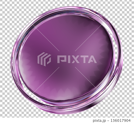 set of round glass circles 136017904