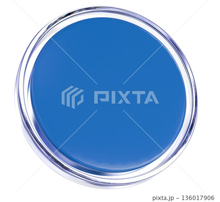 blue round frame with white texture 136017906