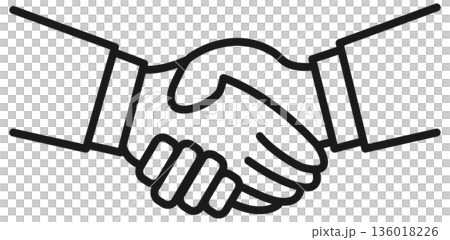 Shaking hands illustration Shaking hands illustration 136018226