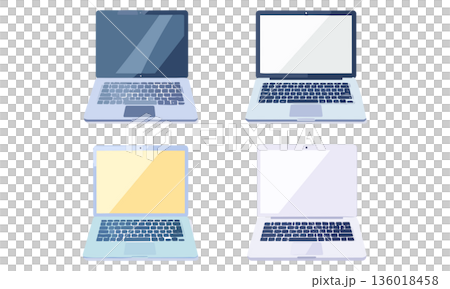 手書き風ノートパソコン 136018458