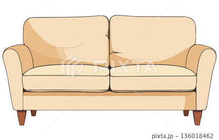 二人掛けソファー 136018462