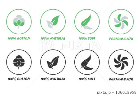 set of logos set of logos 136018959