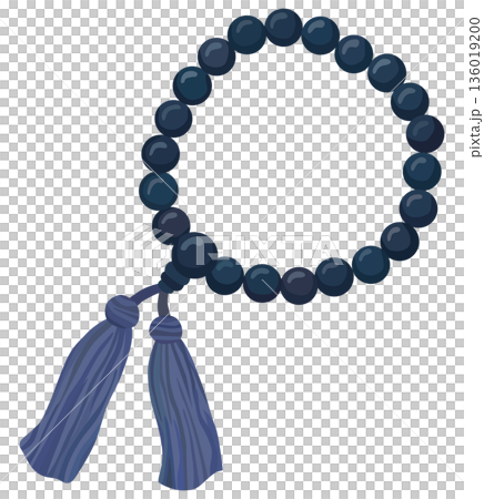 簡單的念珠插圖向量素材 136019200