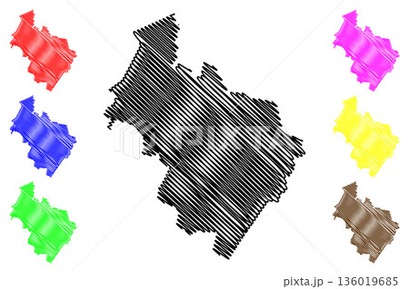 Midden-Drenthe municipality (Kingdom of the Netherlands, Holland, Drenthe province) map vector illustration, scribble sketch Midden Drenthe or Middenveld map Midden-Drenthe municipality (Kingdom of the Netherlands, Holland, Drenthe province) map vector illustration, scribble sketch Midden Drenthe or Middenveld map 136019685