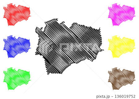 Oldambt municipality (Kingdom of the Netherlands, Holland, Groningen, Grunn or Grinslan province) map vector illustration, scribble sketch Oldambt map Oldambt municipality (Kingdom of the Netherlands, Holland, Groningen, Grunn or Grinslan province) map vector illustration, scribble sketch Oldambt map 136019752