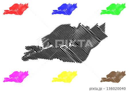 Smallingerland municipality (Kingdom of the Netherlands, Holland, Frisia or Friesland province) map vector illustration, scribble sketch Smellingerlan map Smallingerland municipality (Kingdom of the Netherlands, Holland, Frisia or Friesland province) map vector illustration, scribble sketch Smellingerlan map 136020040
