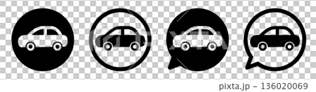 Car icon Simple UI design representing cars, transportation and movement Car icon Simple UI design representing cars, transportation and movement 136020069