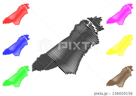 Tiel municipality (Kingdom of the Netherlands, Holland, Gelderland or Guelders province) map vector illustration, scribble sketch Tiel map Tiel municipality (Kingdom of the Netherlands, Holland, Gelderland or Guelders province) map vector illustration, scribble sketch Tiel map 136020156
