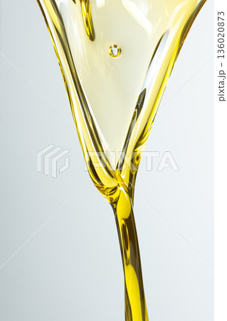 Macro Texture of Olive Oil, Flow Texture Background Macro Texture of Olive Oil, Flow Texture Background 136020873