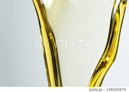 Macro Texture of Olive Oil, Flow Texture Background 136020874