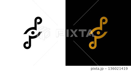The eye of the song logo design is unique and modern The eye of the song logo design is unique and modern 136021419