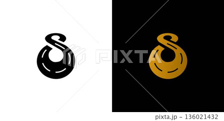 Unique and modern the infinity street logo design with the initial letter S Unique and modern the infinity street logo design with the initial letter S 136021432
