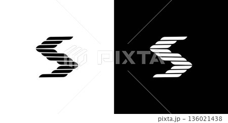 Unique and strong letter S initials logo design 136021438