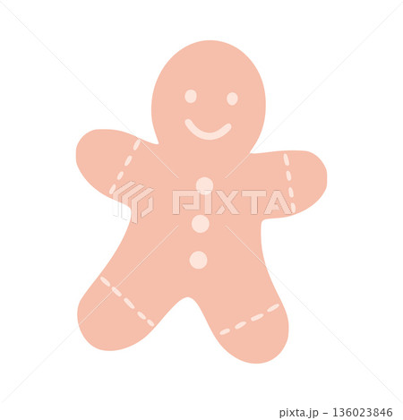 Gingerbread man cookie creating festive holiday deliciousness 136023846