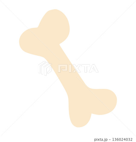 Cartoon bone representing halloween and dog treats 136024032