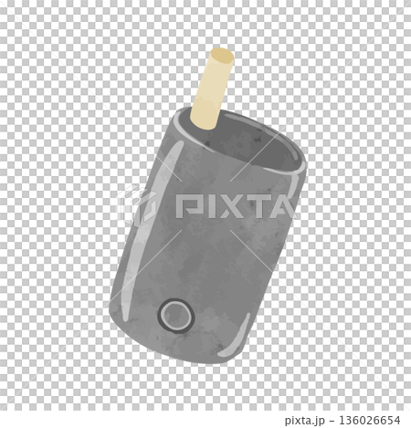 Heated tobacco watercolor vector hand-drawn illustration 136026654