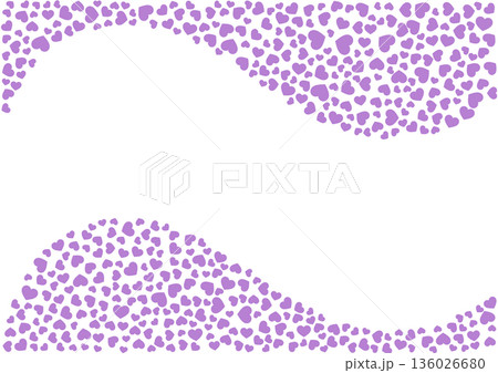ハート柄の背景 紫系の単色 ハート ハート柄の背景 紫系の単色 ハート 136026680