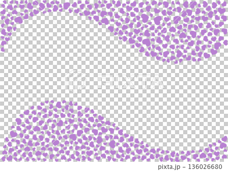 ハート柄の背景 紫系の単色 ハート ハート柄の背景 紫系の単色 ハート 136026680