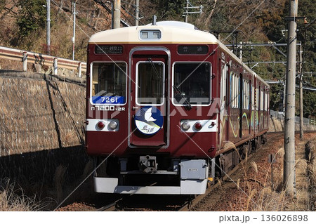 【能勢電鉄】7200系〜藍彩〜（妙見線：ときわ台駅） 136026898