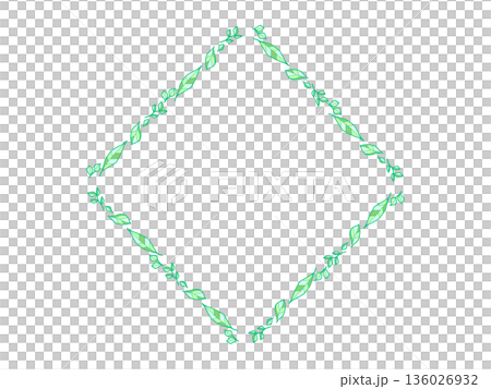 Leaf diamond frame 136026932
