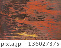 Grunge rusted metal texture, rust and oxidized metal background metal panel 136027375