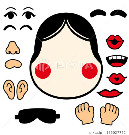 福笑い「AI生成画像」 136027752