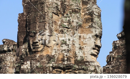 カンボジア アンコールトム バイヨン寺院 カンボジア アンコールトム バイヨン寺院 136028079