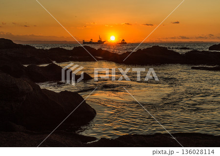 三浦半島　城ヶ島　灯台　三浦 136028114