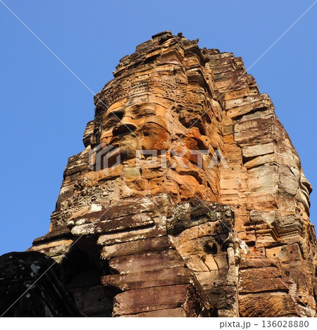 カンボジア アンコールトム バイヨン寺院 カンボジア アンコールトム バイヨン寺院 136028880