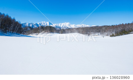 中山高原・スノートレッキング （北アルプスの眺め） 136028960