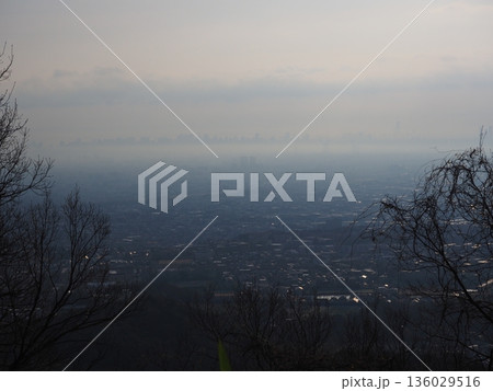 幻想的な朝の風景 136029516