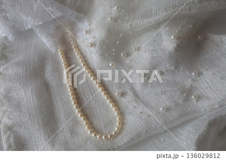 パールのネックレス 136029812