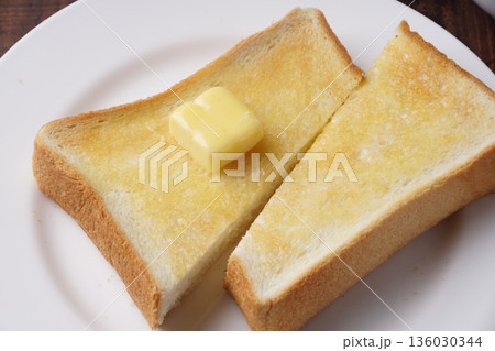 バタートースト　朝食 136030344