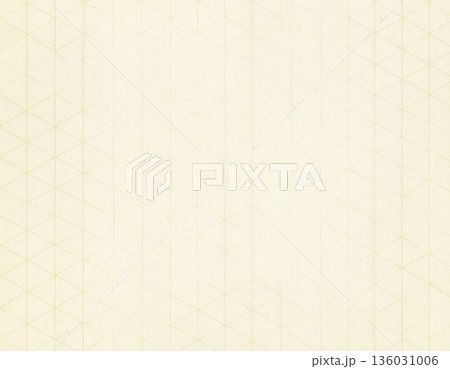 淡金の亀甲文様入り和紙背景｜上品で格式ある和風デザイン素材 136031006