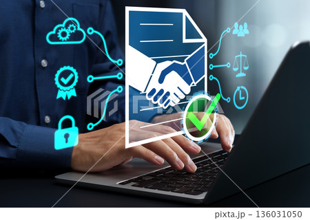 電子契約管理およびクラウドベースのデジタル署名ソリューション。自動化された認証ワークフロー。電子証明 電子契約管理およびクラウドベースのデジタル署名ソリューション。自動化された認証ワークフロー。電子証明 136031050