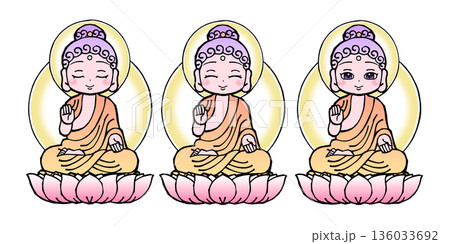 セット・釈迦如来(03) 136033692