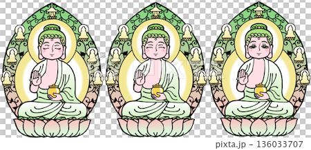 セット・薬師如来(B) 136033707