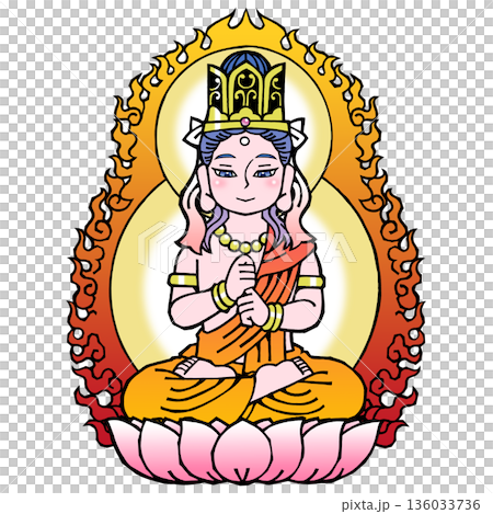 大日如来（B)（金剛界・開眼 136033736