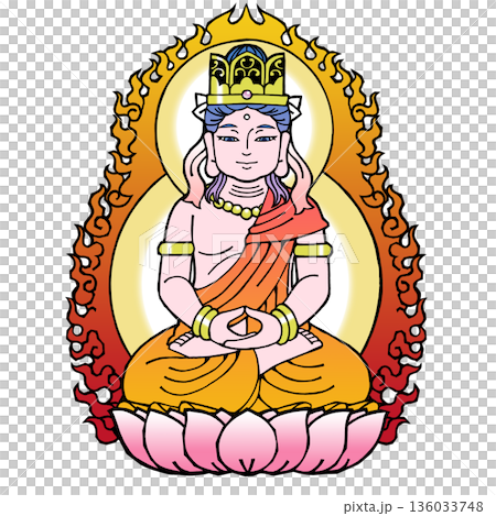 大日如来（C)（胎蔵界 136033748