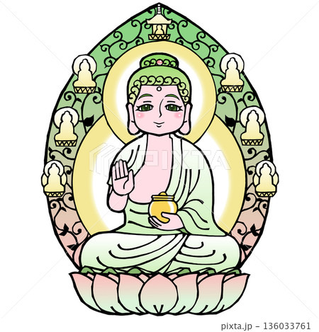 薬師如来(B)（開眼 136033761